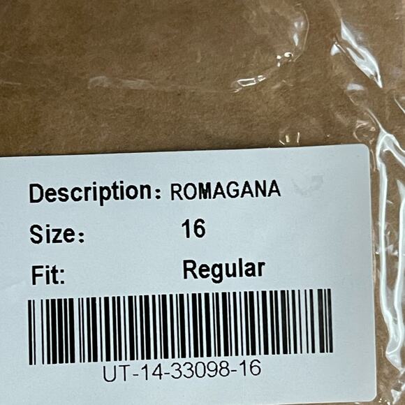 UNTUCKit‎ 3/4 Sleeve Length V-Neck Tunic in Gray and White Stripe Size 16 NWT - Picture 9 of 9